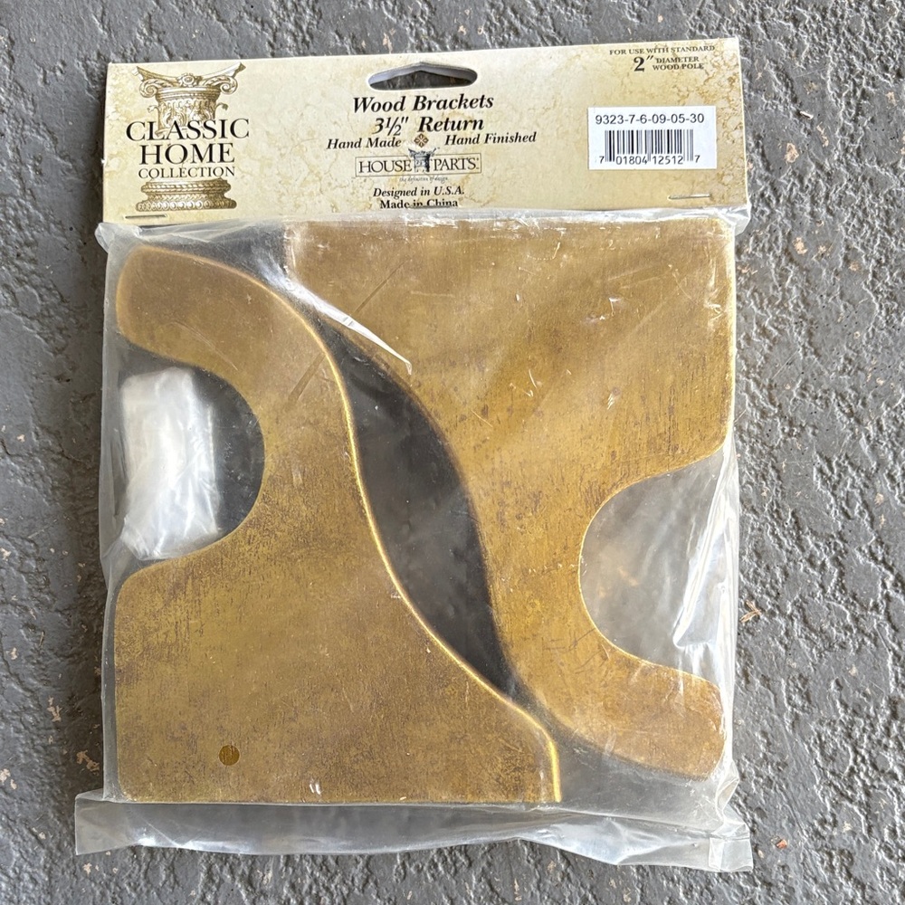 Gold Wood Brackets